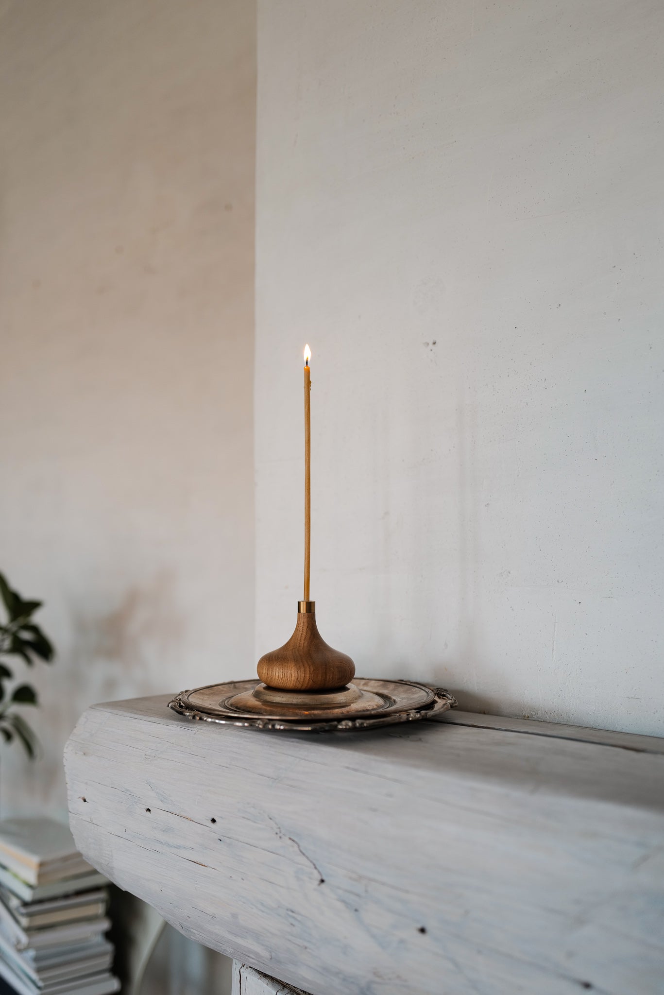 Candle Holder - Oak