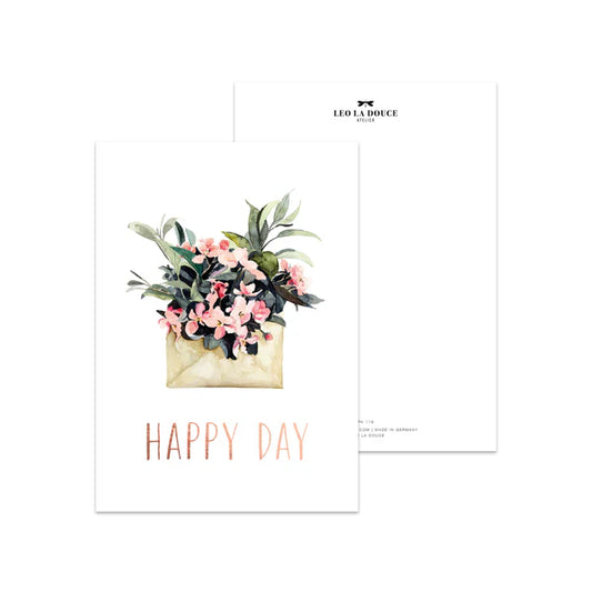 Postkarte - Happy day