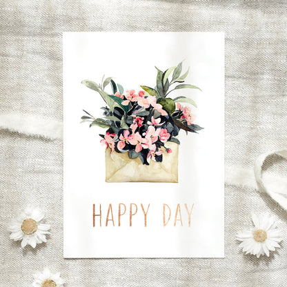 Postkarte - Happy day