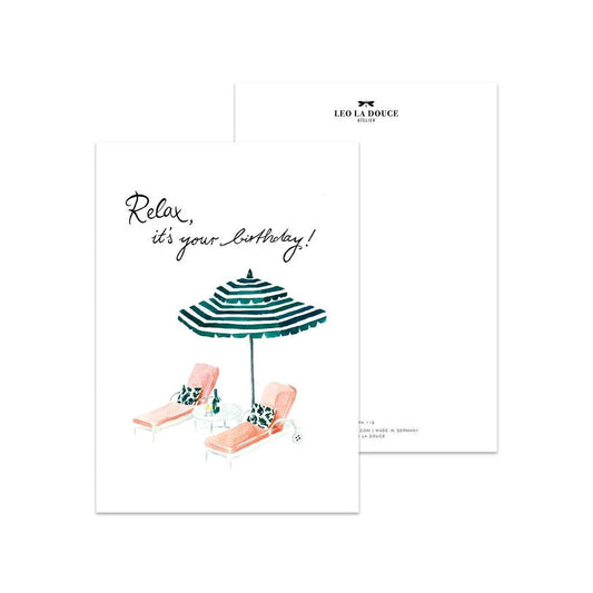 Postkarte - Relax, it's your birthday