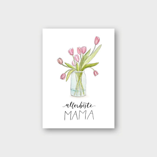 Postkarte - Allerbeste Mama
