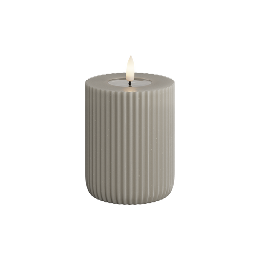 LED Kerze Shape - Sand - 8x10cm