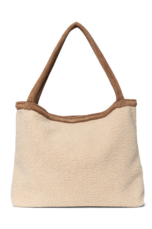 Lammy Teddy Mom Bag - Ecru