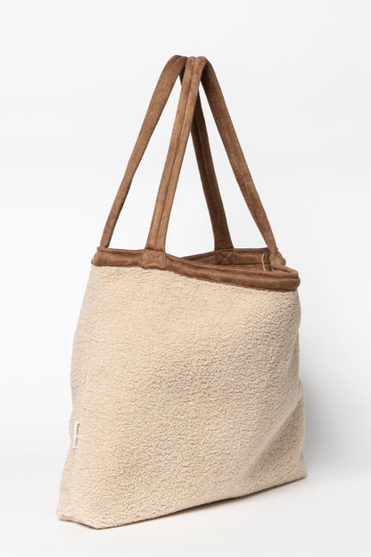 Lammy Teddy Mom Bag - Ecru
