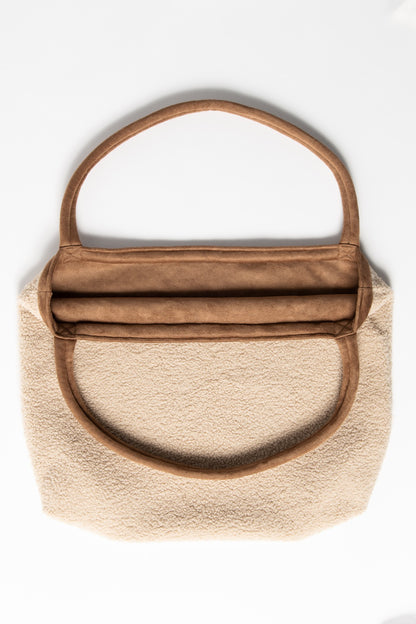 Lammy Teddy Mom Bag - Ecru