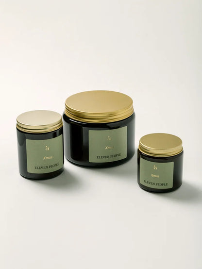 Eleven People Duftkerze „Blend X’mas“ – Weihnachtlicher Duft. Handgegossen aus Sojawachs, vegan & nachhaltig im Glas.