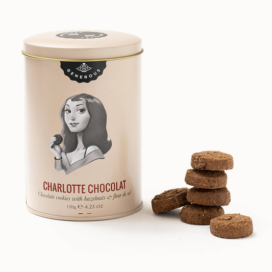 Charlotte Chocolat 120g Metallbox - Schokoladenkekse
