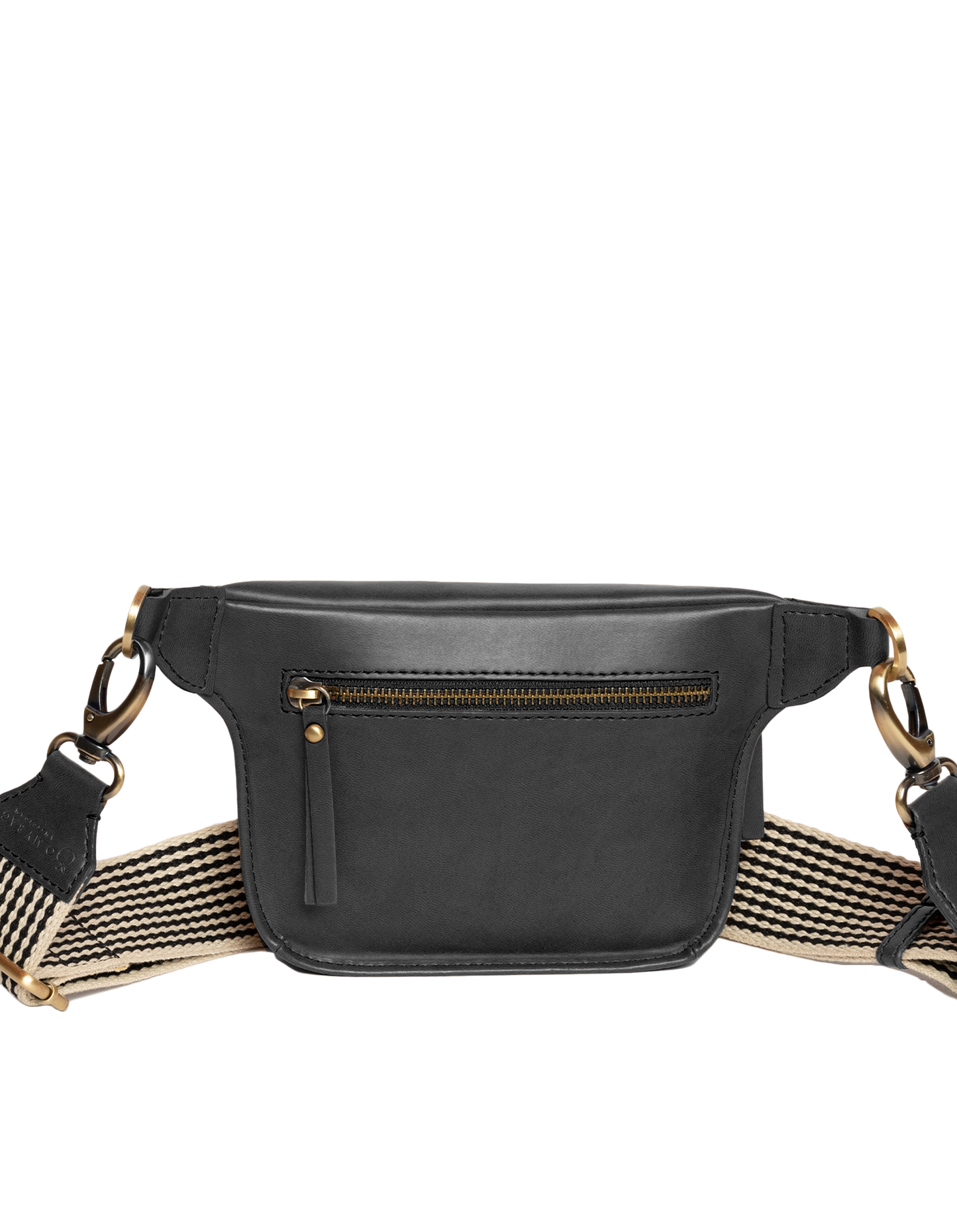 Beck's Bumbag - Black Apple Leather (Vegan)
