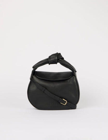 O My Bag Coco Croissant – Handtasche aus Soft Grain Leder mit Bow Handle & Crossbody Strap