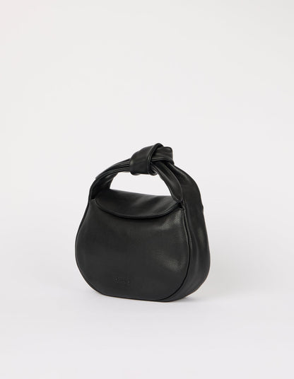 O My Bag Coco Croissant – Handtasche aus Soft Grain Leder mit Bow Handle & Crossbody Strap