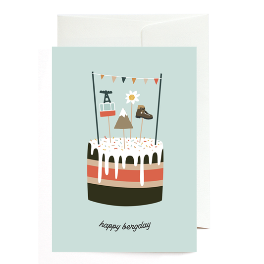 Grußkarte - Happy Bergday