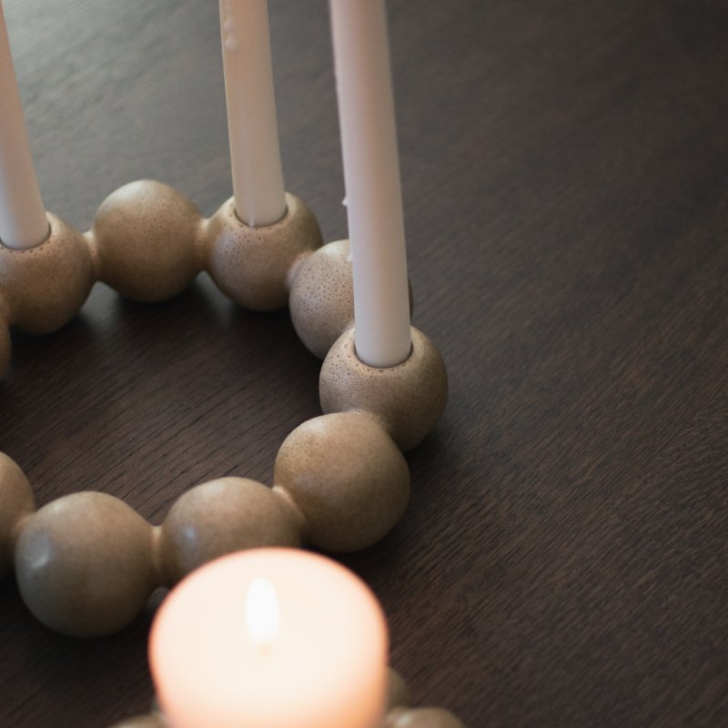 Bright Candle holder - Beige