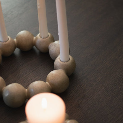 Bright Candle holder - Beige