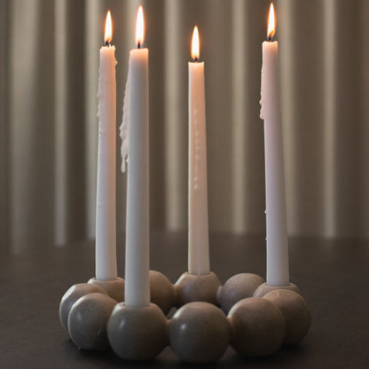 Bright Candle holder - Beige