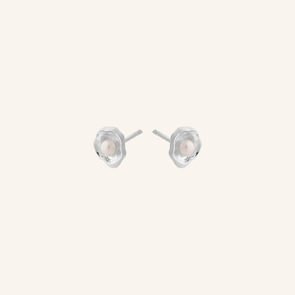 Hidden Pearl Earsticks - Silber