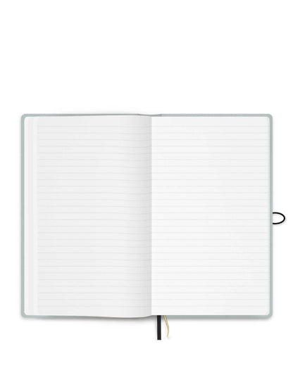 Notizbuch mit knopf - Leinen - Amour des lilas