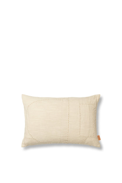 Darn Cushion - Rectangular - Natural - mit Inlet