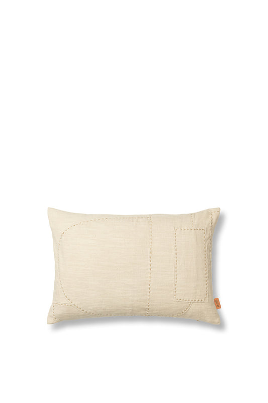 Darn Cushion - Rectangular - Natural - mit Inlet