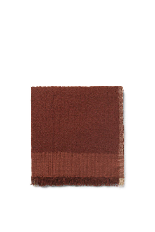 Weaver Throw - Red Brown