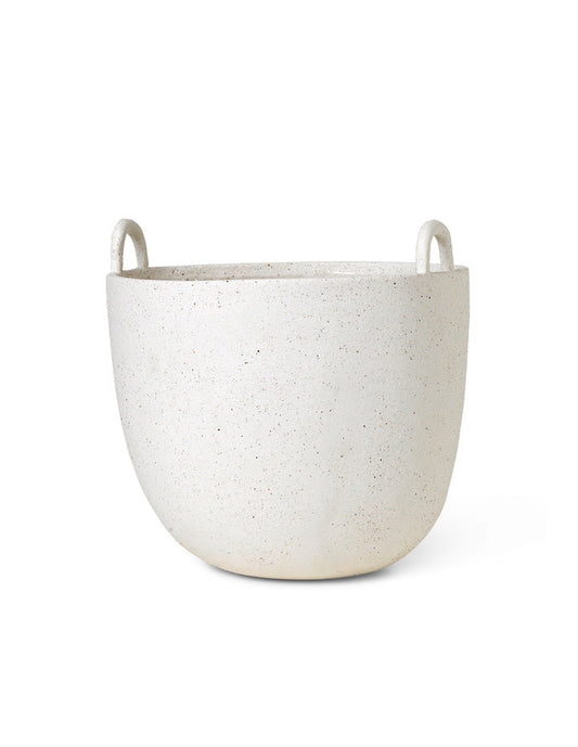 Speckle Pot - Large - Offwhite