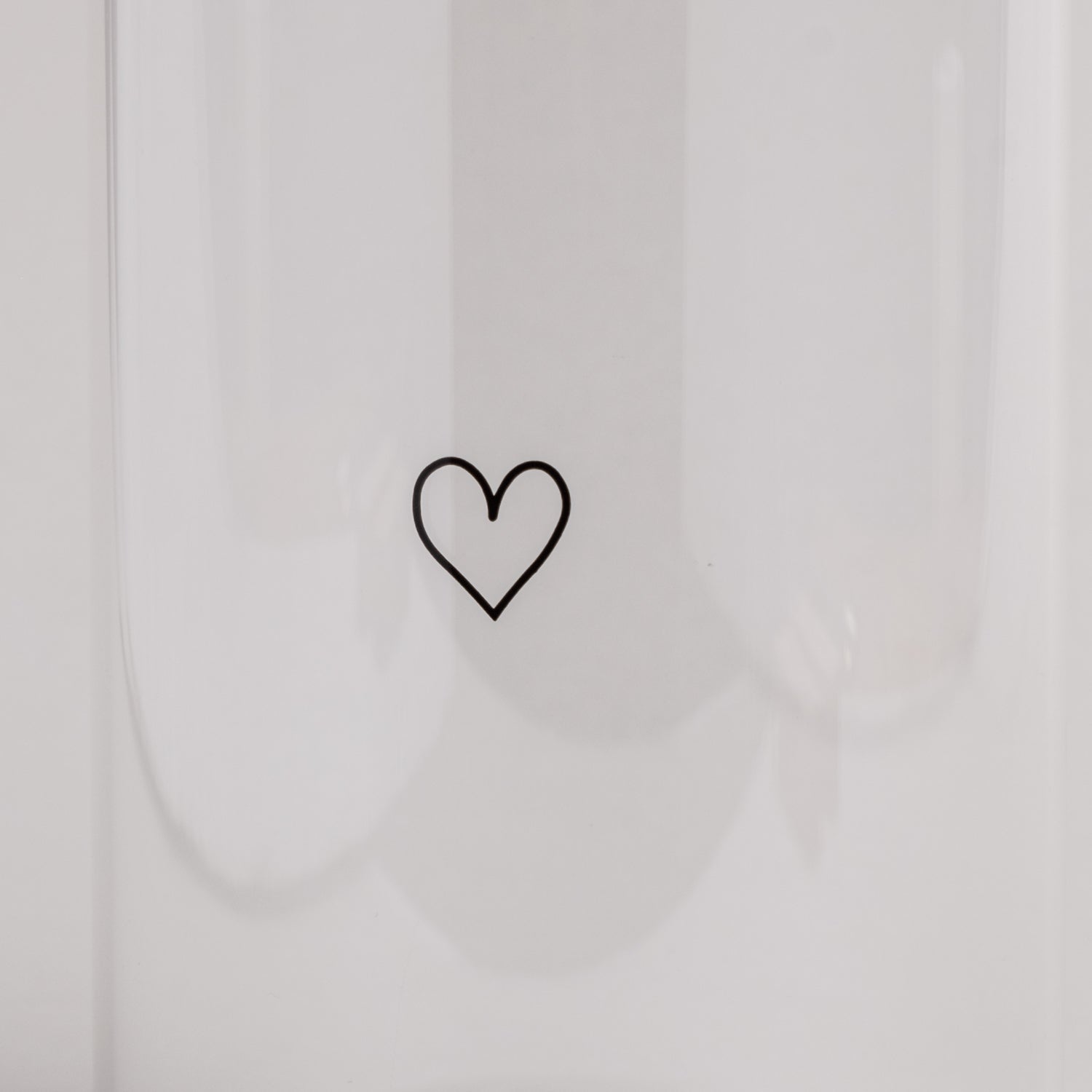 Vorratsglas Herz Schwarz – 19 cm – Eulenschnitt