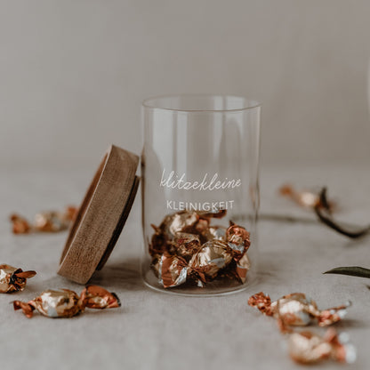 Eulenschnitt - Mini Vorratsglas -  Kleinigkeit - 9cm
