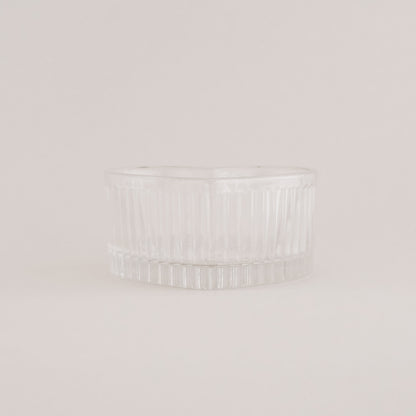 Eulenschnitt - Schale - Herz aus Glas