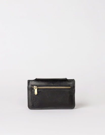Geldbeutel Harmonica Wallet in Black Classic Leather von O My Bag 