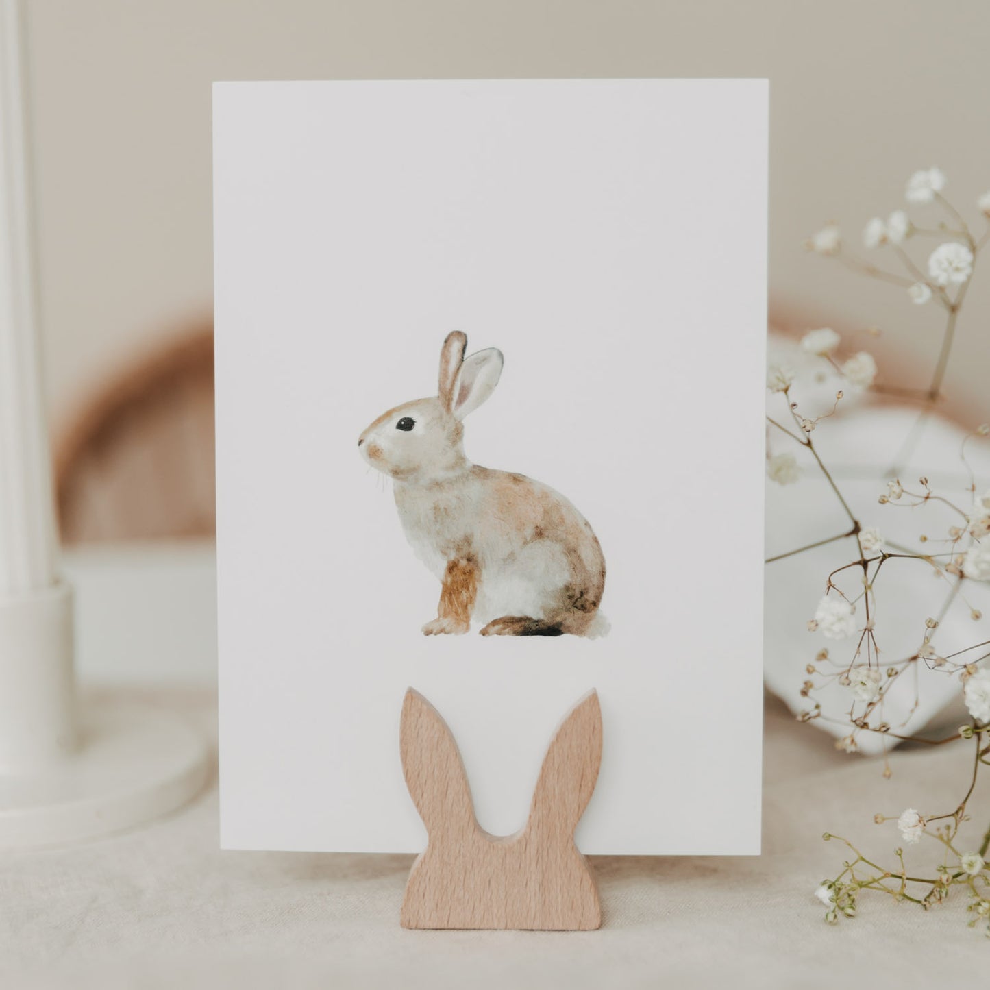 Kartenständer Hasenform