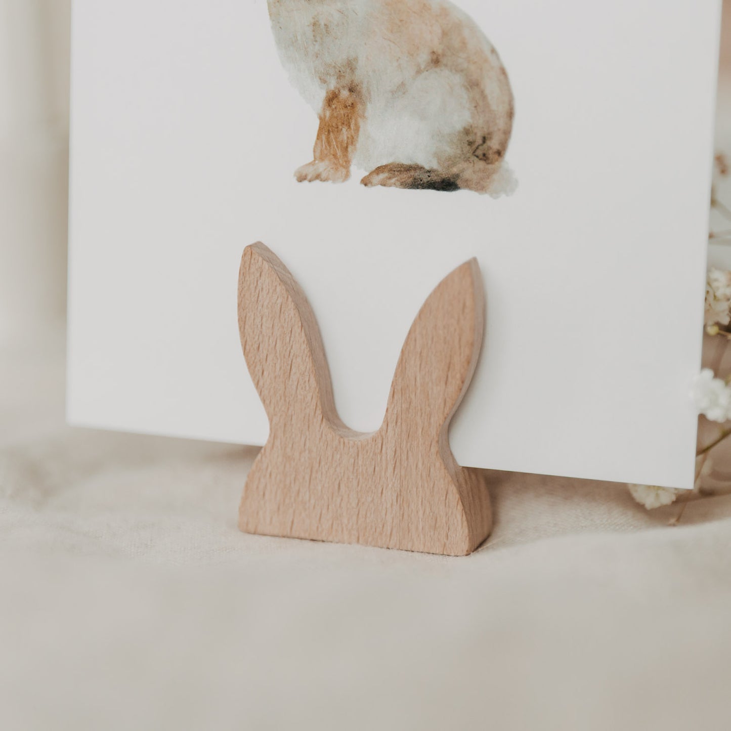 Kartenständer Hasenform