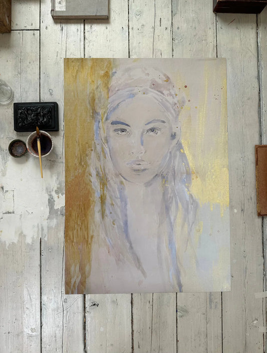 LUMIÈRE DORÉE - 70cm x 100cm