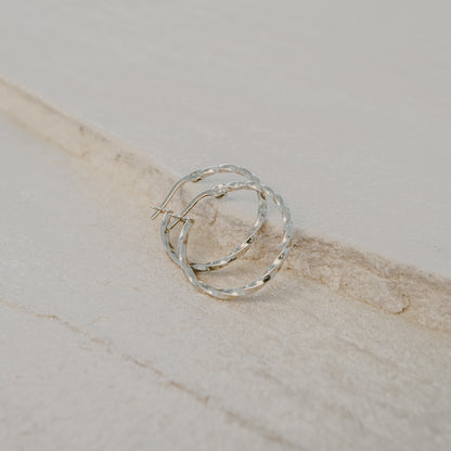 Eulenschnitt - Creole Marina Silber – 2,4 cm