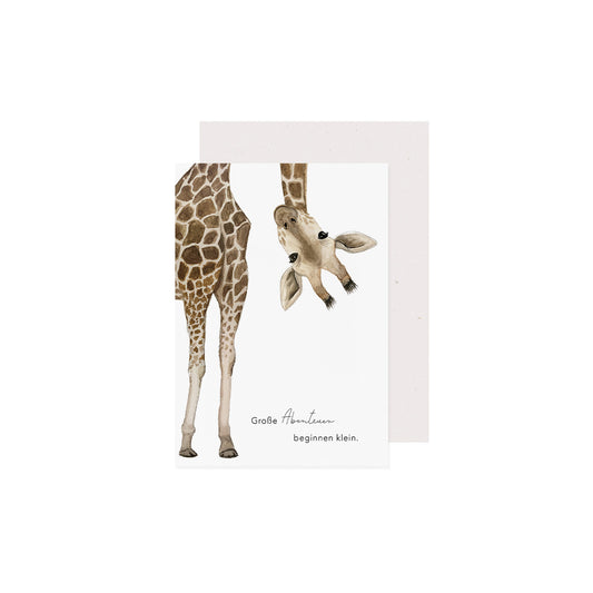 Klappkarte - Giraffe