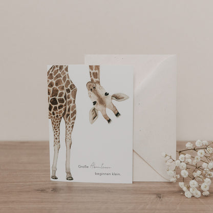 Klappkarte - Giraffe