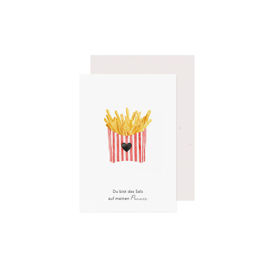Klappkarte - Pommes