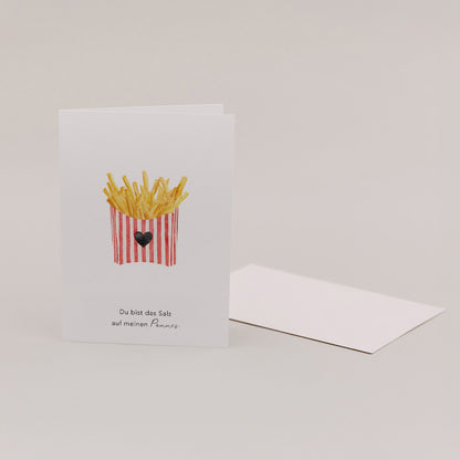 Klappkarte - Pommes