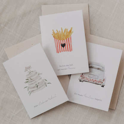 Klappkarte - Hochzeitsauto