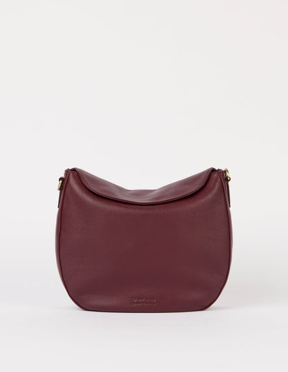 Lana Bag in Dark Cherry Soft Grain von O My Bag 