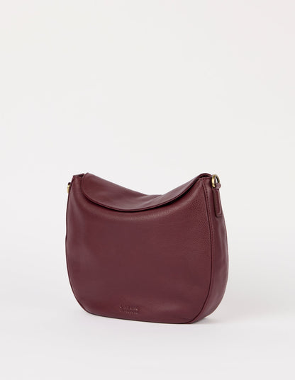 Lana Bag in Dark Cherry Soft Grain von O My Bag 
