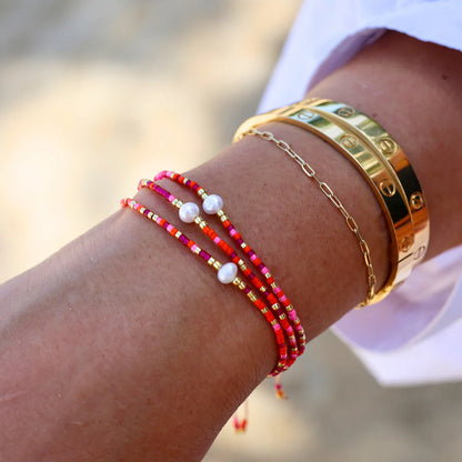 Miyuki Pearls Bracelet - Black