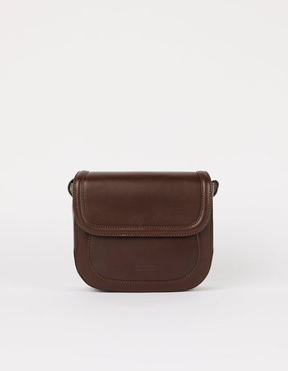 Handtasche Nina Small in Chocolate Classic Leather von O My Bag