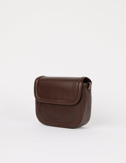 Handtasche Nina Small in Chocolate Classic Leather von O My Bag
