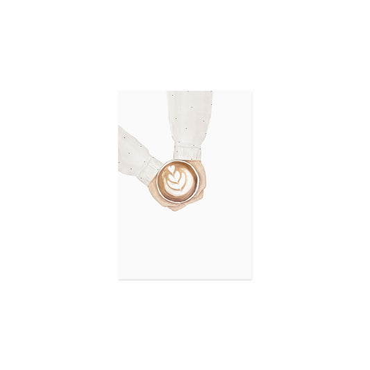 Aquarellkarte - Coffee