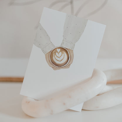 Aquarellkarte - Coffee