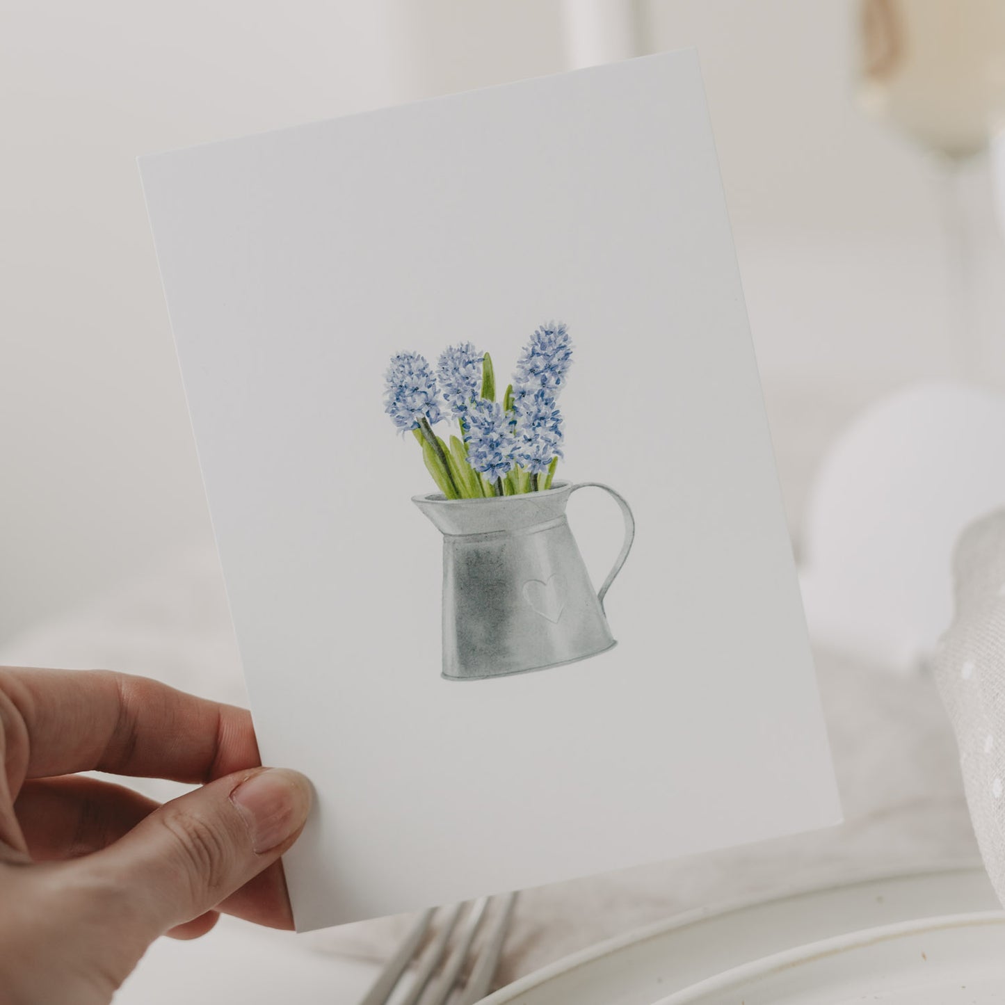 Aquarellkarte Easter Jug