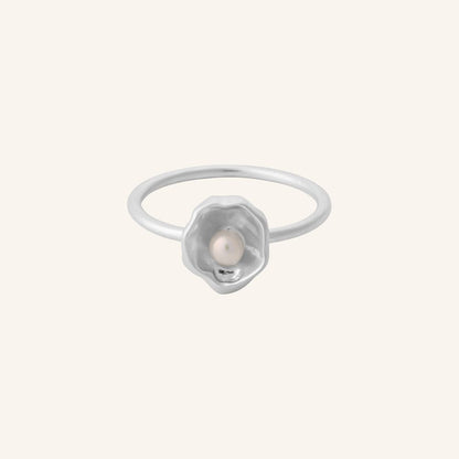 Hidden Pearl Ring  - Silber