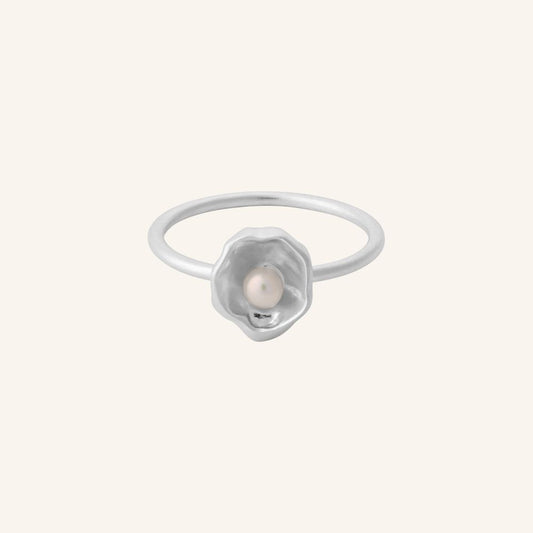 Hidden Pearl Ring  - Silber