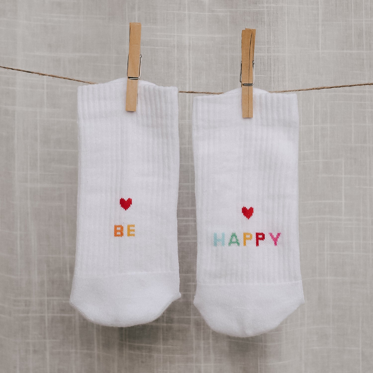 Eulenschnitt - Socken Be Happy
