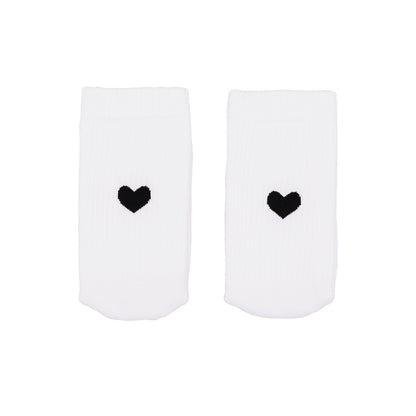 Eulenschnitt - Socken Herz - Schwarz
