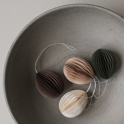 Papier Eier Osterdekoration faltbar